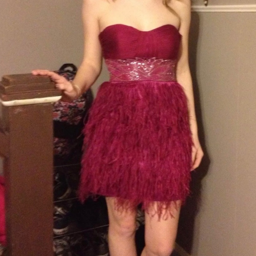 Maroon purple party dress size 8